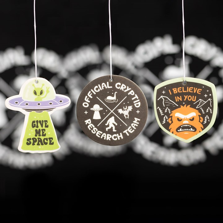 Set of 6 Camp Cryptid Scented Air Fresheners, image 1 of 3