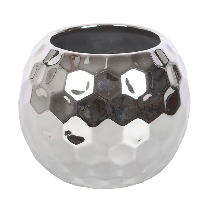 Silver Disco Ball Vase, image 2 of 4