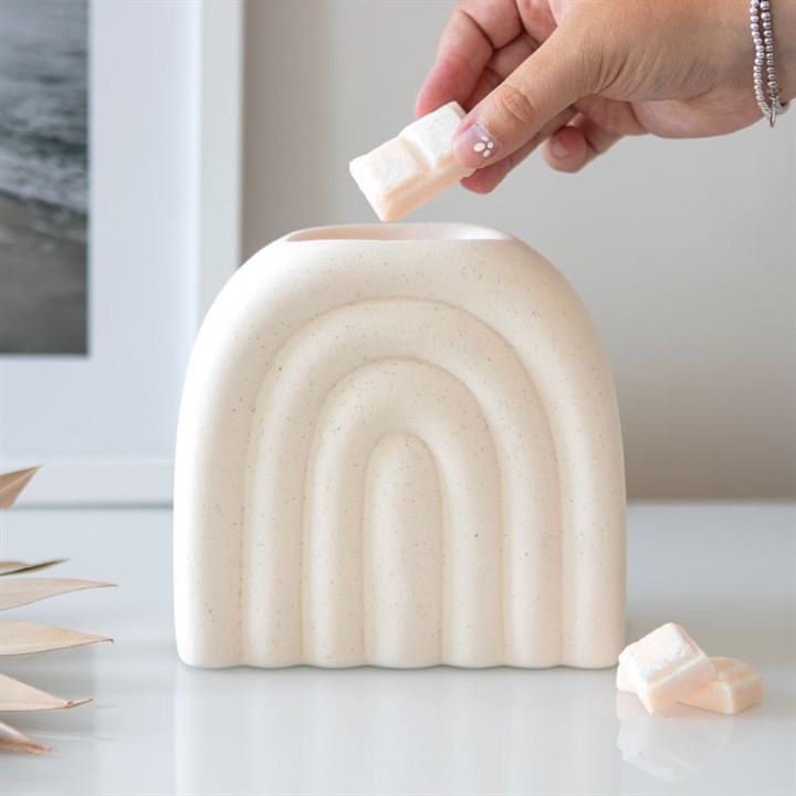 Cream Speckle Arch Oil Burner, image 1 of 4