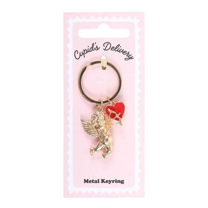 Cupid's Delivery Cherub Keyring, image 2 of 5