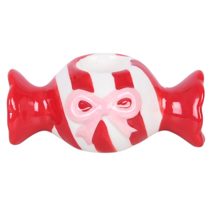 Christmas Candy Taper Candle Holder, image 3 of 6