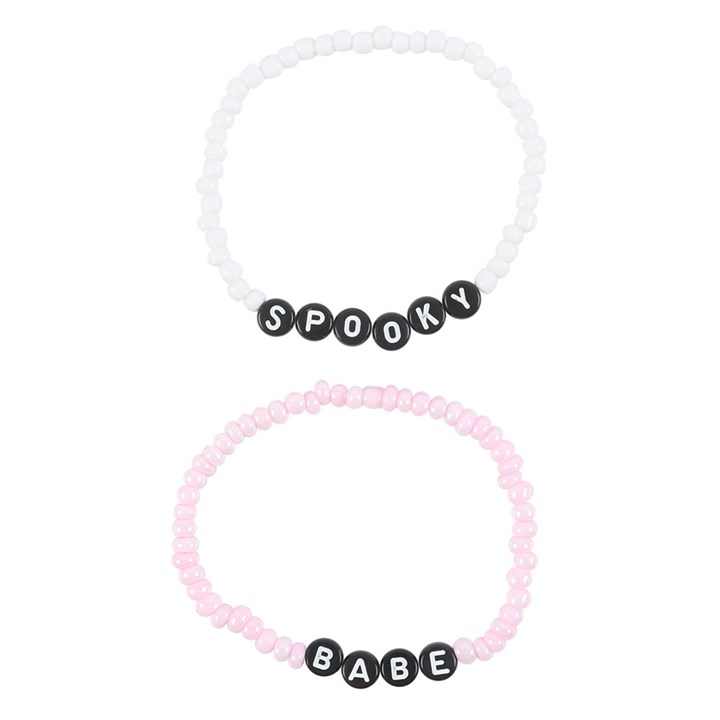 Spooky Babe Beaded Bracelet Set, image 3 of 5