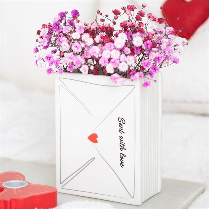 Love Letter Valentine's Day Flower Vase, image 2 of 6