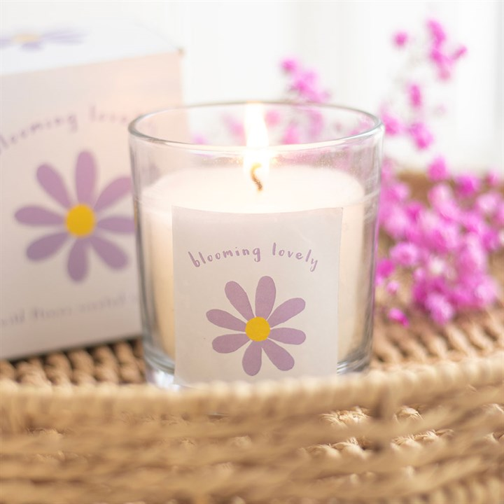 Blooming Lovely Daisy Wildflower Candle, image 1 of 5