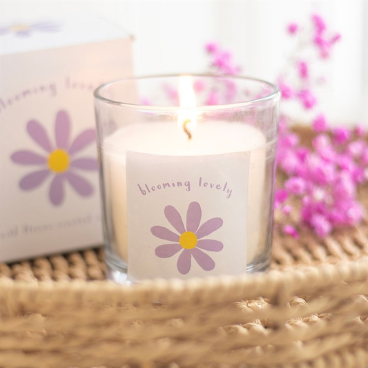 Blooming Lovely Daisy Wildflower Candle, image 1 of 5