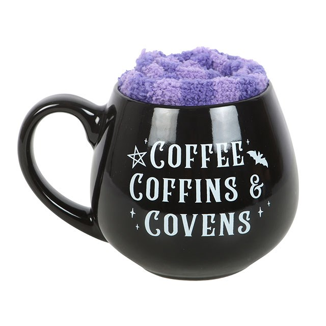 Coffee, Coffins & Covens Mug and Socks Set, image 2 of 6
