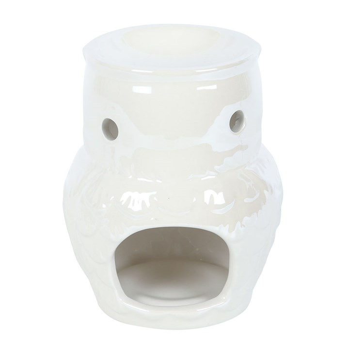 Owl Shaped Iridescent Oil Burner and Wax Warmer, image 4 of 4