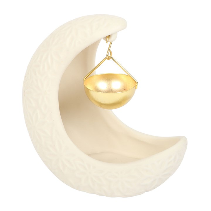 Crescent Moon Hanging Oil Burner, image 2 of 5