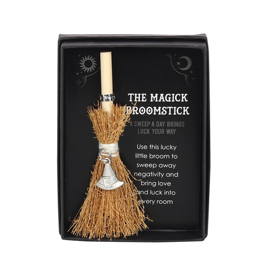 Witch Hat Mini Magick Broomstick, image 1 of 3