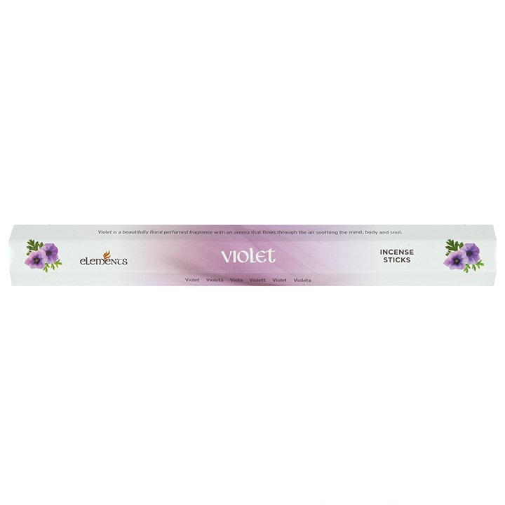 Set of 6 Packets of Elements Violet Incense Sticks, image 2 of 2