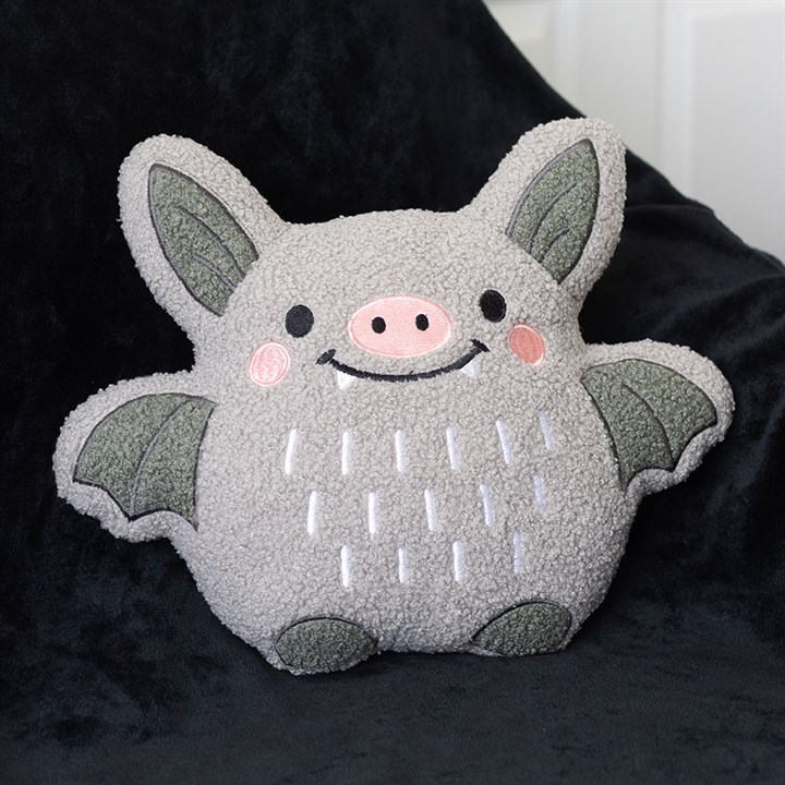 Cute Bat Boucle Cushion, image 1 of 5