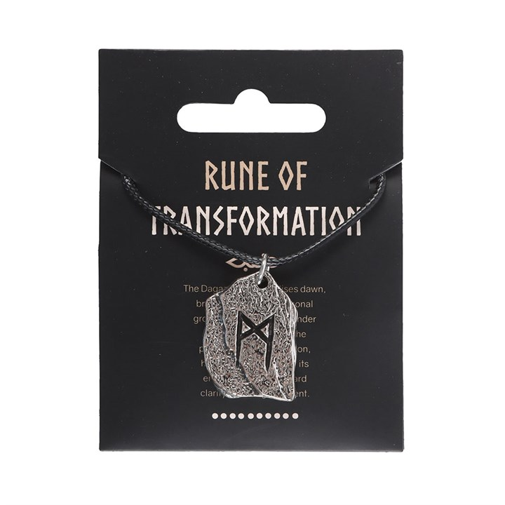 Rune of Transformation Viking Cord Necklace, image 2 of 5