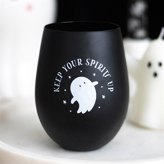 Keep Your Spirits Up Stemless Ghost Glass, image 1 of 5