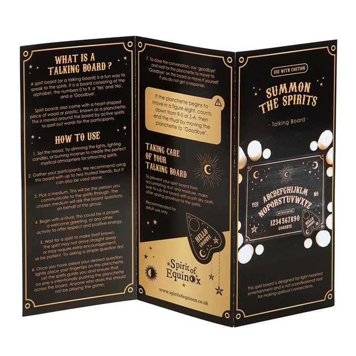 Black Talking Board with Planchette, image 4 of 5