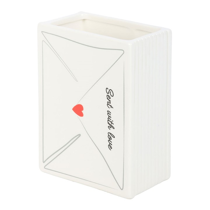 Love Letter Valentine's Day Flower Vase, image 5 of 6