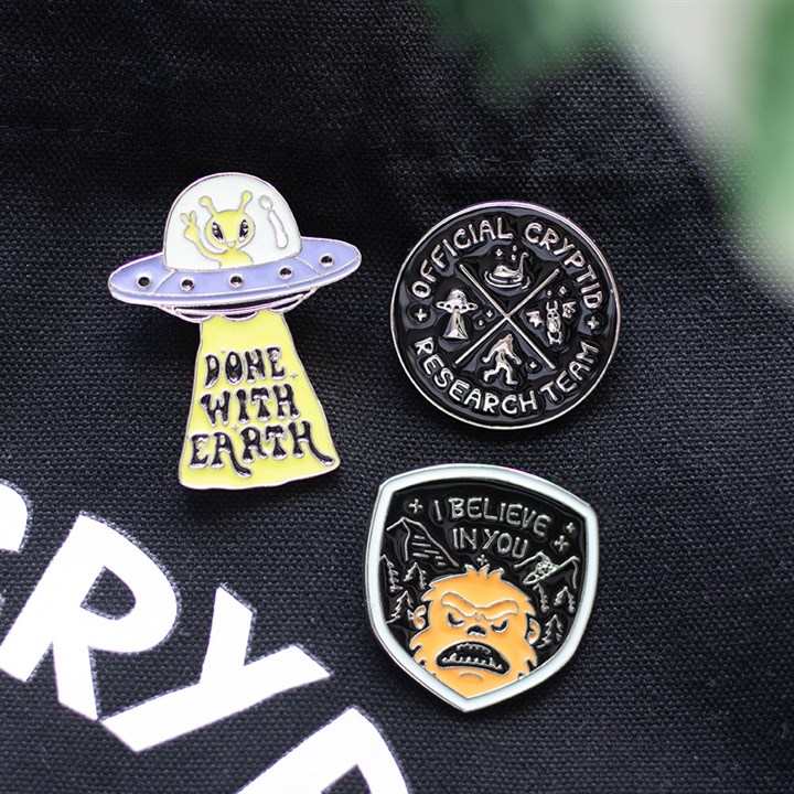 Cryptid Research Team Enamel Pin Badge, image 6 of 6
