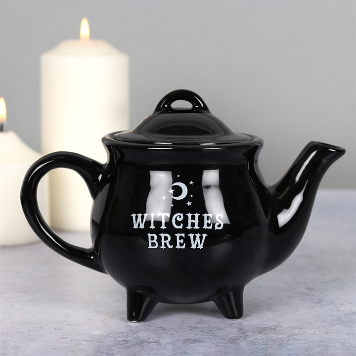 Witches Brew Black Ceramic Tea Pot, image 5 of 5