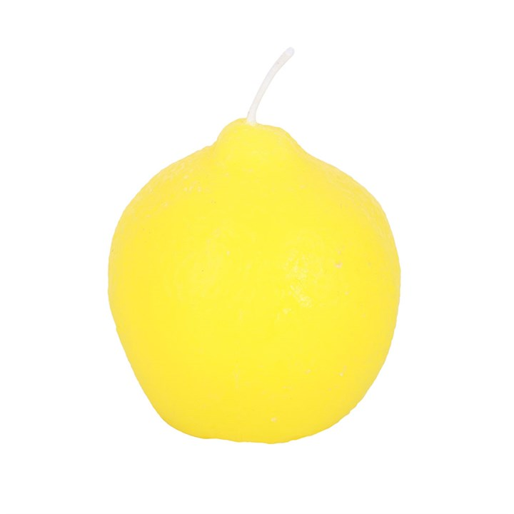 Set of 3 Lemon Shaped Candles, image 3 of 4