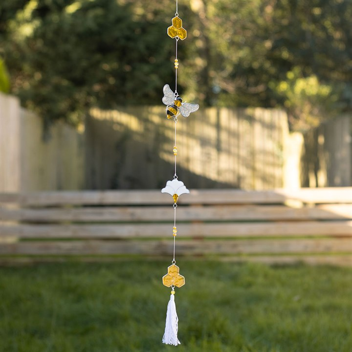 String of Bee and Honeycomb Suncatchers, image 1 of 5
