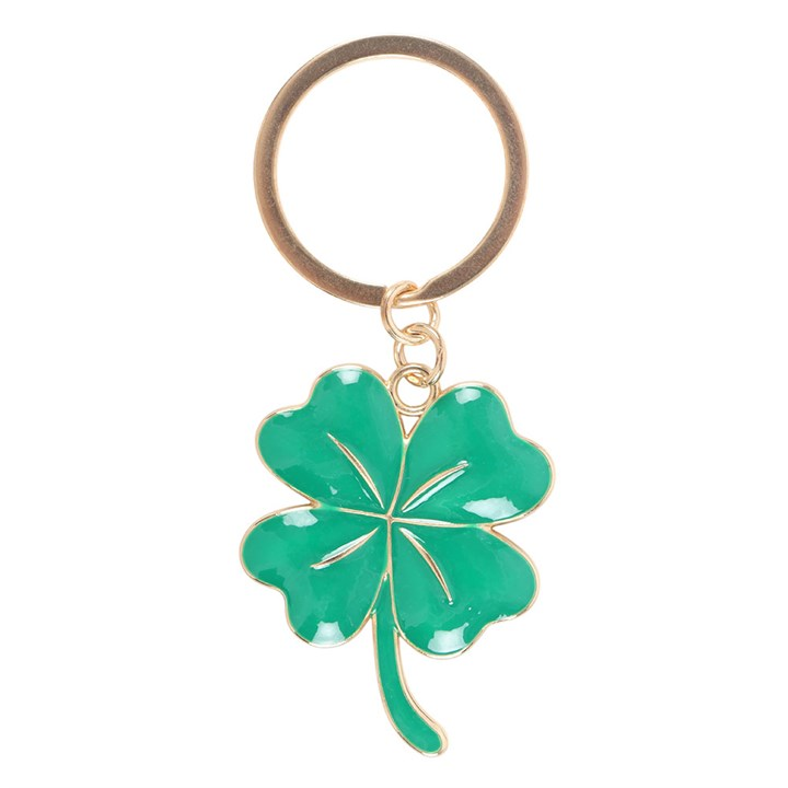 Lucky Four-Leaf Clover Keyring, image 3 of 4