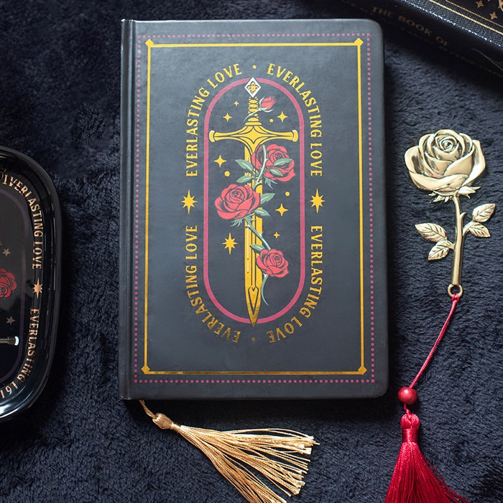 Rose and Sword A5 Notebook, image 1 of 5
