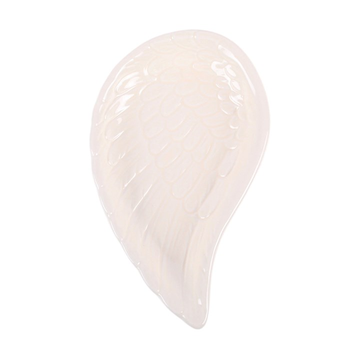 Off White Angel Wing Trinket Dish, image 3 of 6