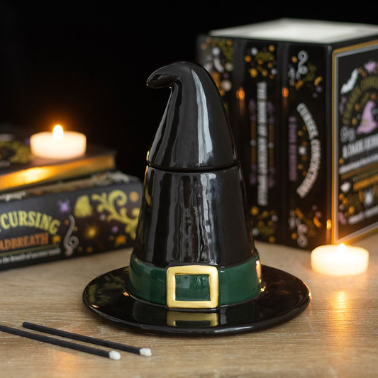 Black Witch Hat Oil Burner, image 1 of 7