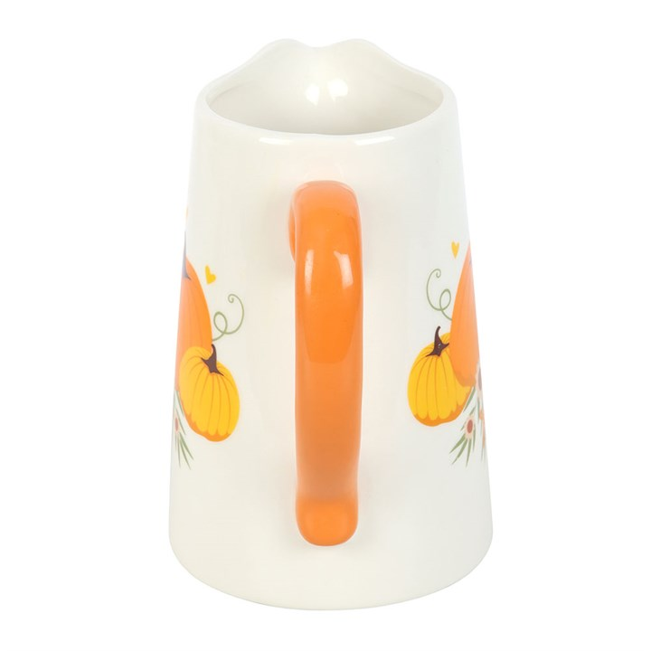 Autumn Pumpkin Ceramic Flower Jug, image 3 of 6