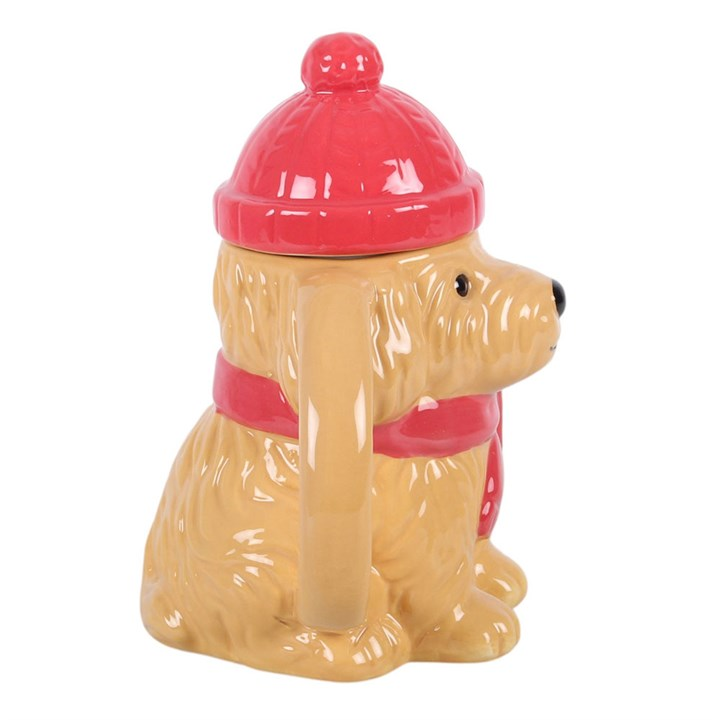 Winter Puppy Lidded Mug, image 5 of 7