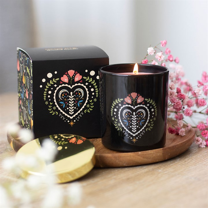 Midnight Bloom Black French Tulip Scented Candle, image 1 of 5