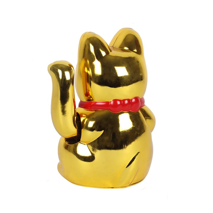 6 Inch Gold Money Cat, image 2 of 2