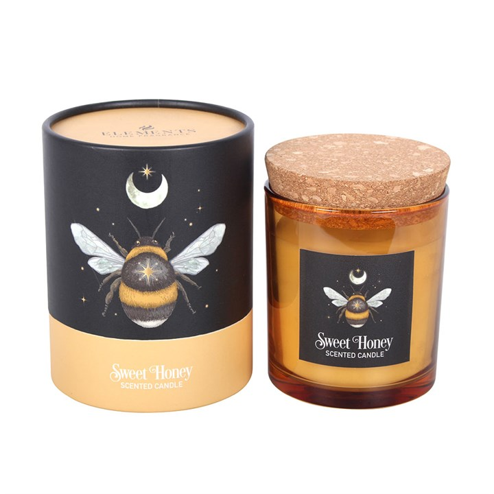 Forest Bee Sweet Honey Fragranced Glass Candle, image 3 of 5
