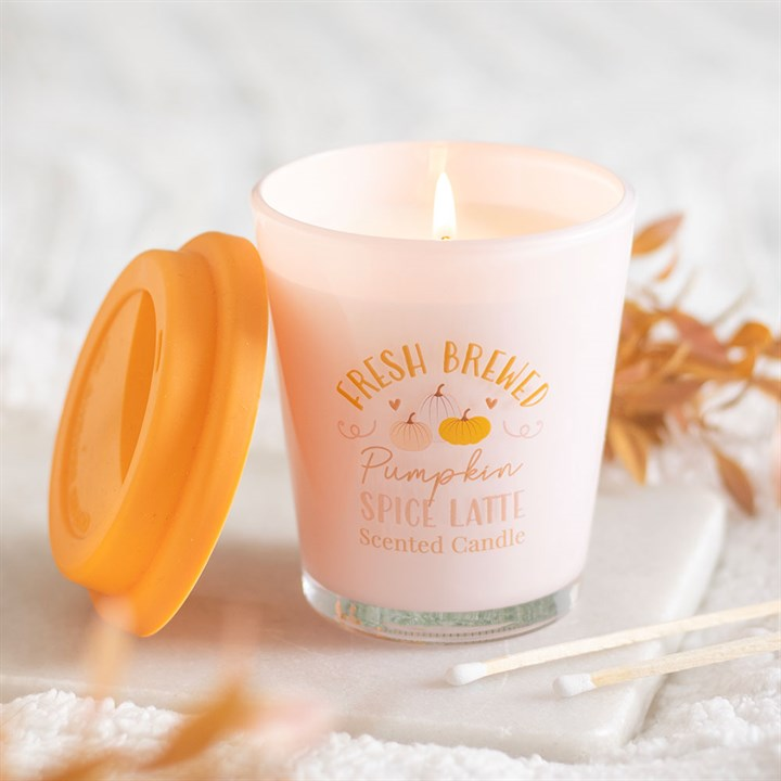 Fresh Brewed Pumpkin Spice Latte Lidded Candle, image 2 of 6