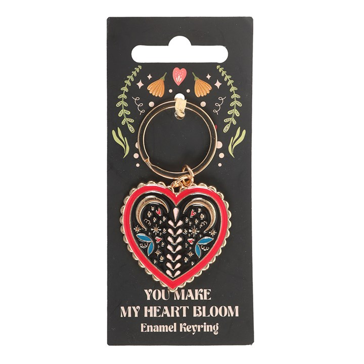 Folk Heart Keyring, image 2 of 5