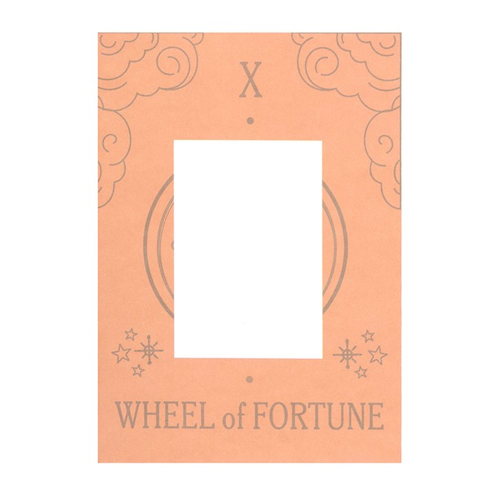 The Wheel of Fortune Vintage Tarot Necklace on Greeting Card, image 5 of 5