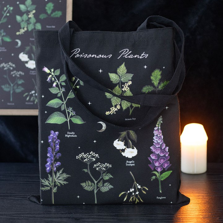 Poisonous Plants Polycotton Tote Bag, image 1 of 4