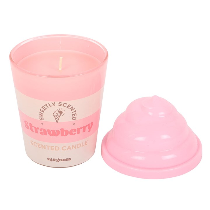 Strawberry Ice Cream Scented Candle, image 4 of 6