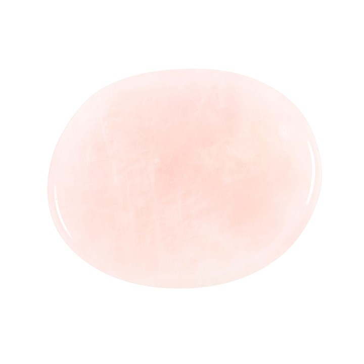 You Are Loved Rose Quartz Crystal Palm Stone, image 3 of 6