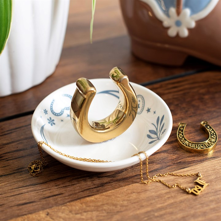 Lucky Horseshoe Trinket Dish, image 1 of 6