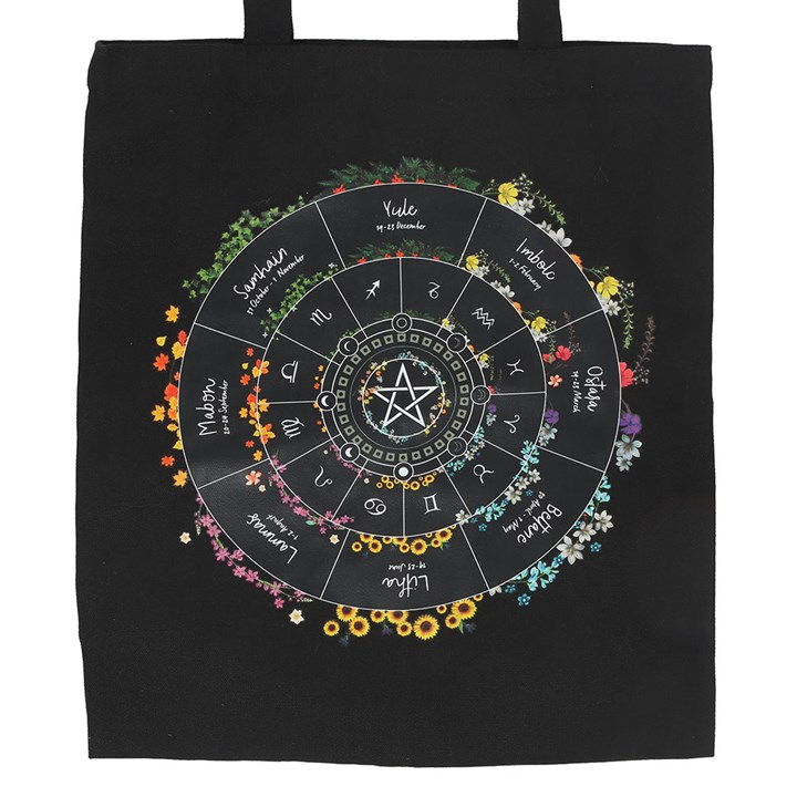 Wheel of the Year Polycotton Tote Bag, image 3 of 4