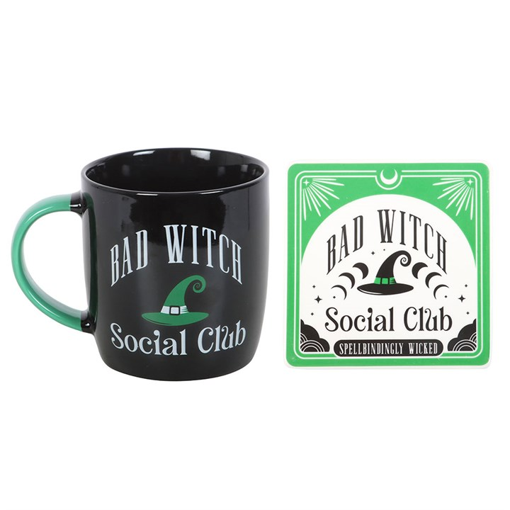 Bad Witch Social Club Mug and Coaster Set, image 2 of 5