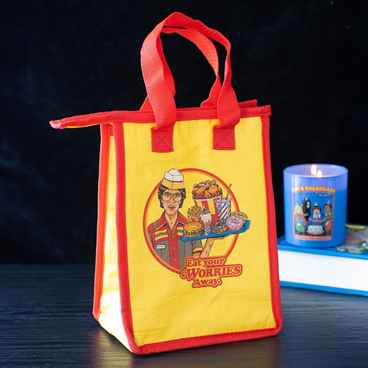 Eat Your Worries Lunch Bag by Steven Rhodes, image 1 of 6