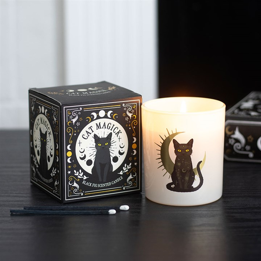 Black Cat Magick Black Fig Candle, image 1 of 6