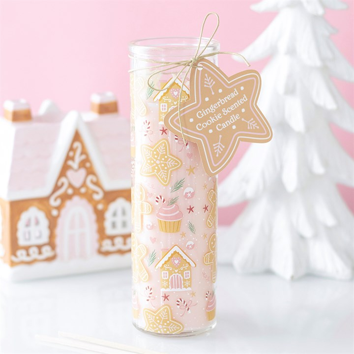 Gingerbread Cookie Tube Candle, image 1 of 5