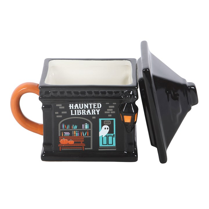 Haunted Library Lidded Mug, image 4 of 6