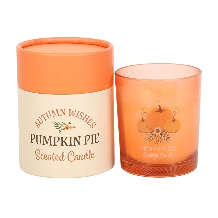 Autumn Wishes Pumpkin Pie Candle, image 2 of 3