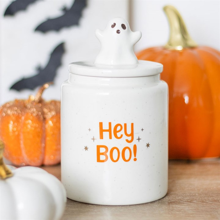 Hey Boo Ghost Storage Jar, image 1 of 6