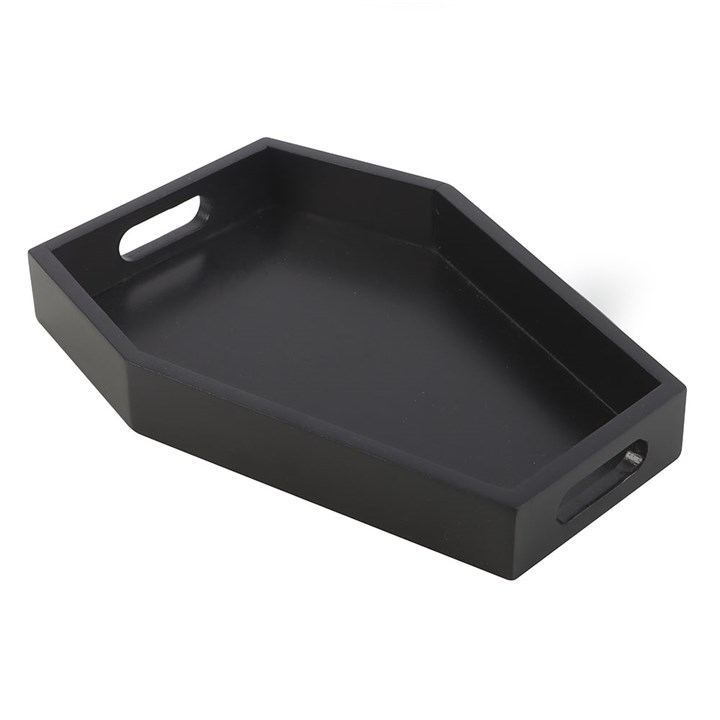 Plain Black Coffin Trinket Tray, image 2 of 4