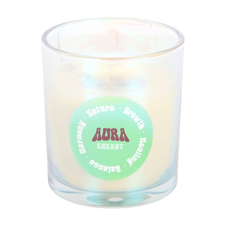 Aura Energy Lotus Mint Tea Iridescent Candle, image 4 of 6