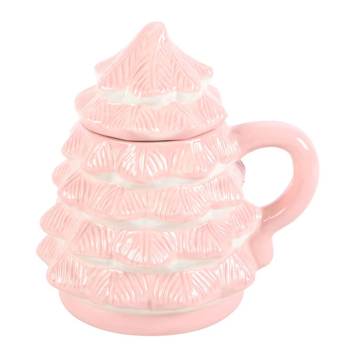Pink Christmas Tree Shaped Mug, image 5 of 6
